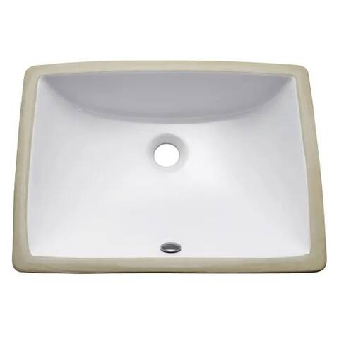 Avanity CUM18-R 18" Rectangular Vitreous China Undermount Bathroom - White