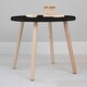 preview thumbnail 49 of 56, Taylor & Olive Poppy Kids Table 23.5 inch Diameter - Maple Finish - Black