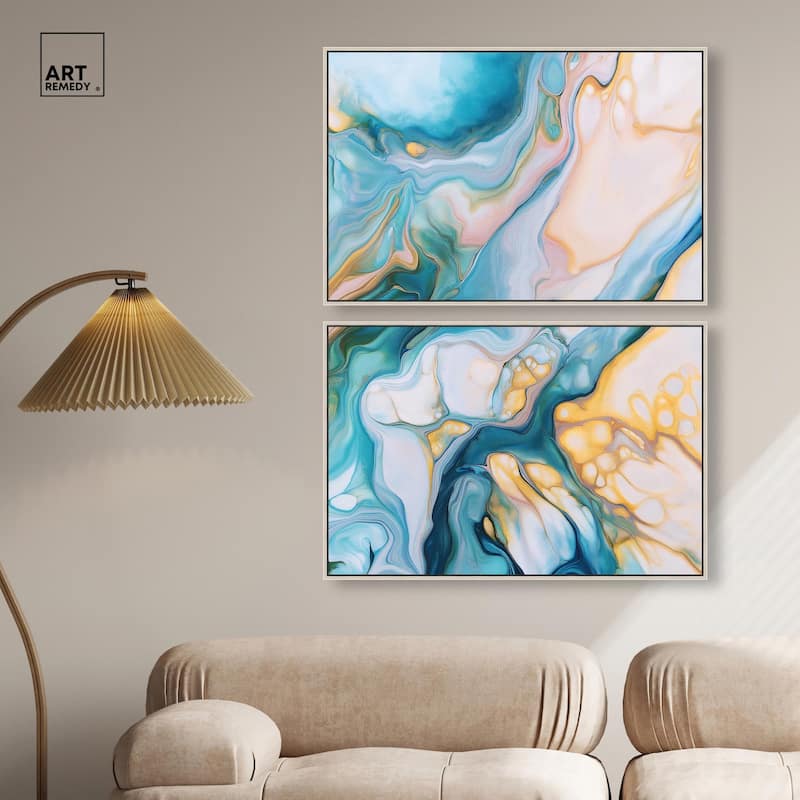 Visions Pastel III Canvas Set of 2 by Art Remedy