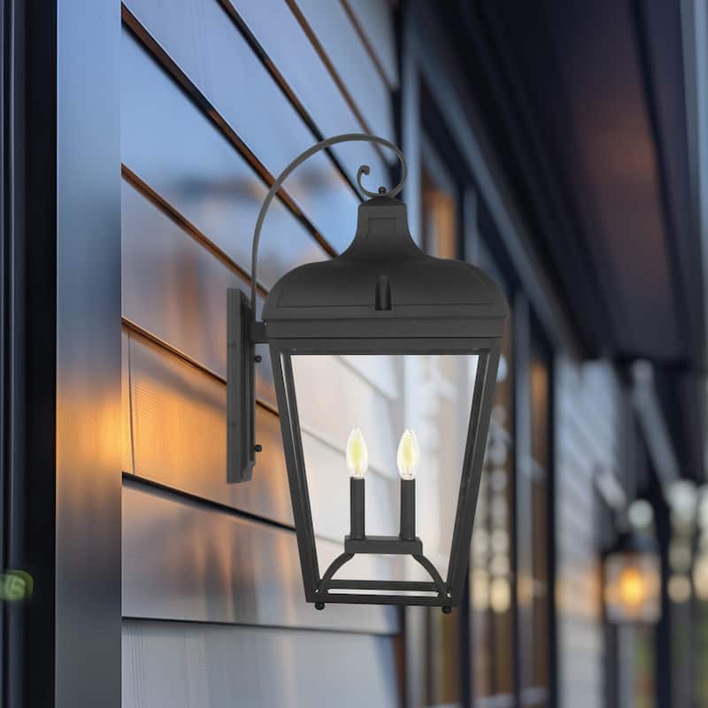 The Great Outdoors 72487 Marquee 4 Light 29" Tall Outdoor Wall Sconce