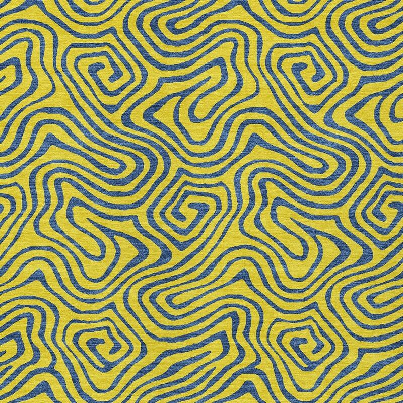 HomeRoots Abstract Transitional Rectangle Outdoor Rug