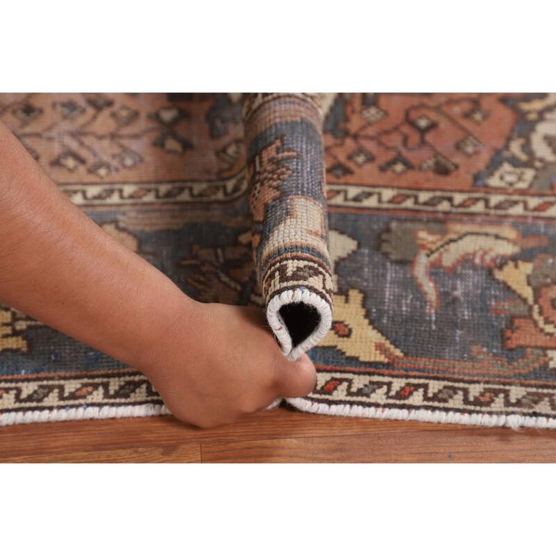 Bakhtiari Persian Vintage Area Rug Handmade Bedroom Wool Carpet - 5'2" x 10'1"