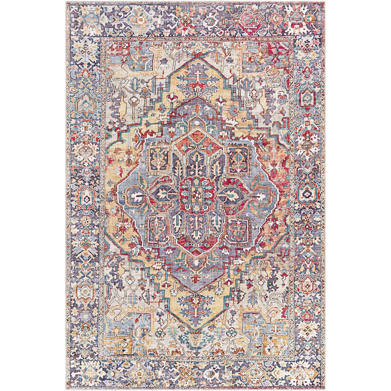 Livabliss Adenia Vintage Medallion Printed Area Rug