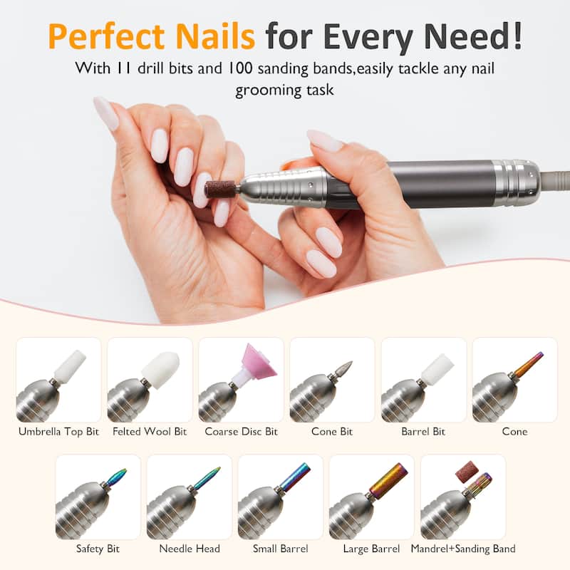 40000RPM Electric Nail Drill - N/A