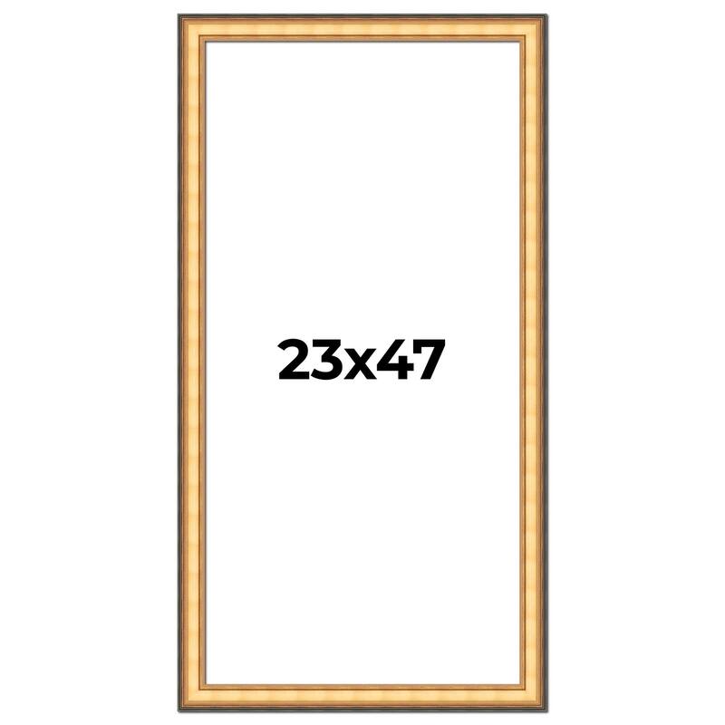 23x47 Frame Gold Plein Aire Solid Wood Picture Frame Width 2 Inches |