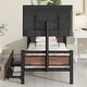 preview thumbnail 6 of 11, Twin Platform Bed w/ Headboard and Footboard, Platform Bed Frame w/ 2 Storage Drawers and Rotatable TV Stand for Bedroom, Black