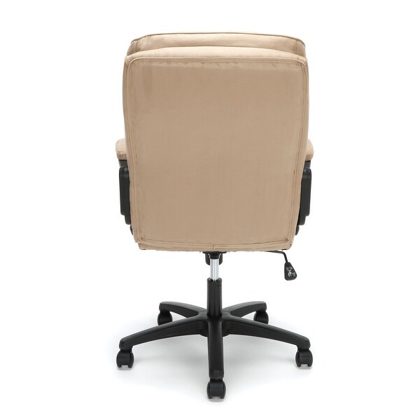 OFM Essentials Collection ESS-3082 Plush Microfiber Office Chair Brown 