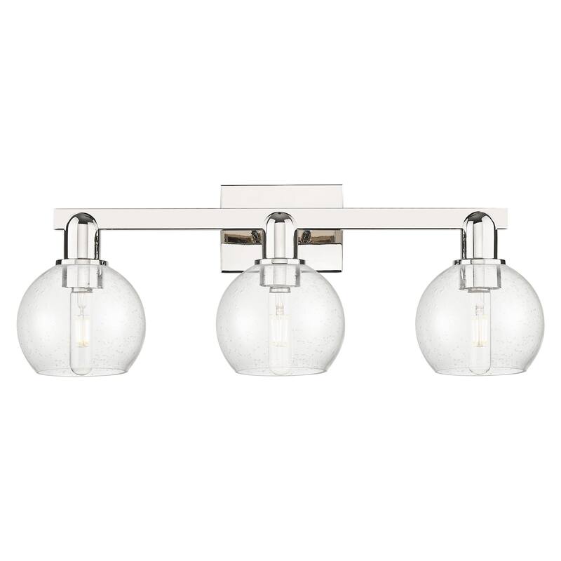 Innovations Lighting 716-3W-10-25 Athens Vanity Athens 3 Light 25" - Polished Nickel / Seedy