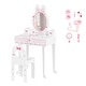 preview thumbnail 3 of 51, Kids Vanity Set with Mirror Makeup Dressing Table with Drawer