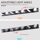 preview thumbnail 6 of 7, Modern 7-Light LED Vanity Fixture - Black Iron Finish with Acrylic Shades, Dimmable & Energy-Efficient