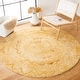 preview thumbnail 45 of 119, SAFAVIEH Handmade Marquee Genta Modern Medallion Wool Rug 6' Round - Yellow/Ivory - Round