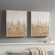 preview thumbnail 3 of 22, Madison Park Glimmer Heavily Embellished 2-piece Canvas Wall Art Set (Set of 2)