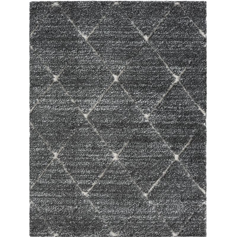 Talas Trellis Area Rug in Grey and Cream - 5'x 7'