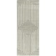 preview thumbnail 22 of 26, Carmody Modern Geometric Art Deco Area Rug 2'7" x 7' Runner - Cream