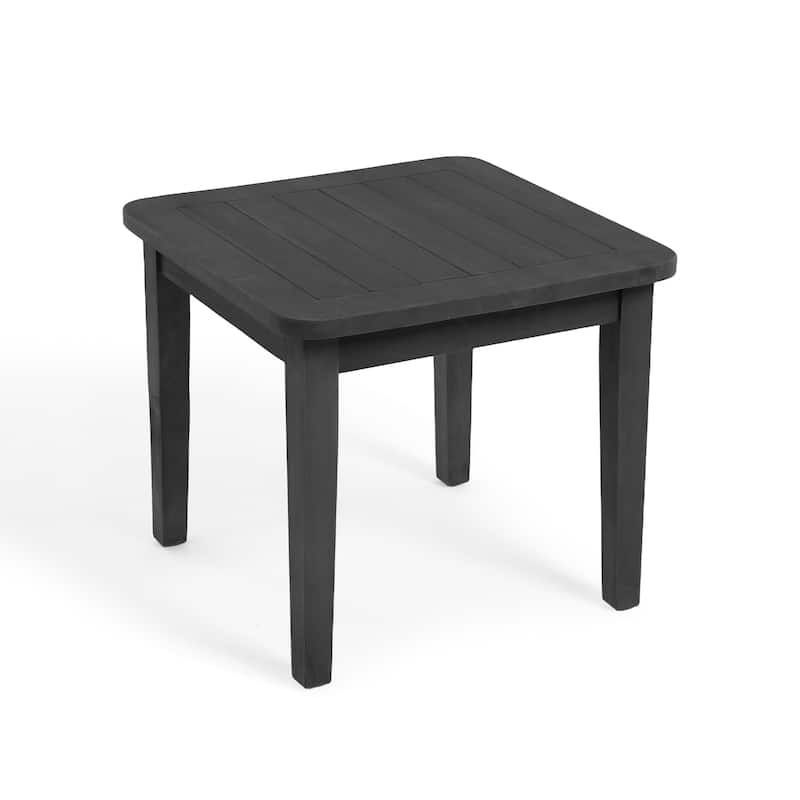 Outdoor Patio Wood Teak Square Side Table