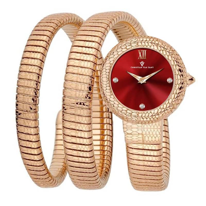 Christian Van Sant Women's Naga Red Dial Watch - CV0893 - 6 (36)