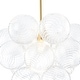 preview thumbnail 13 of 63, Glam Single-light Dining Room Glass Globe Bubble Chandelier - 17.7 in
