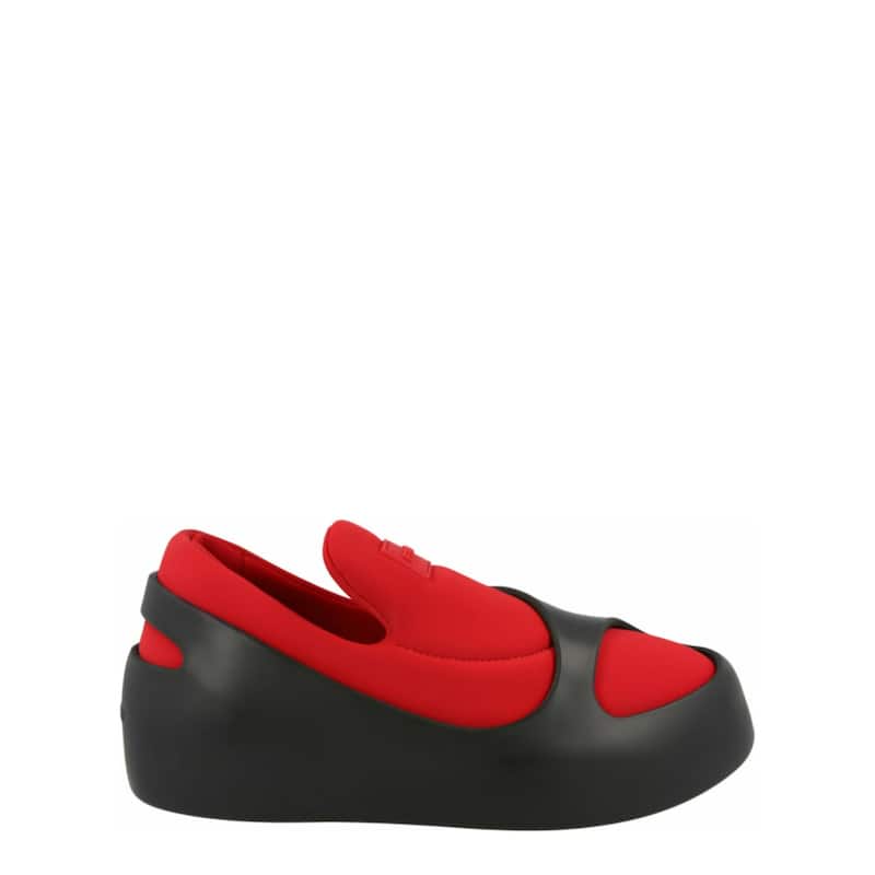 Ferragamo Lunar Paneled Slip-On Sneakers - Red - 13