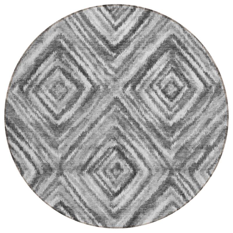 HomeRoots Geometric Transitional Rectangle Outdoor Rug