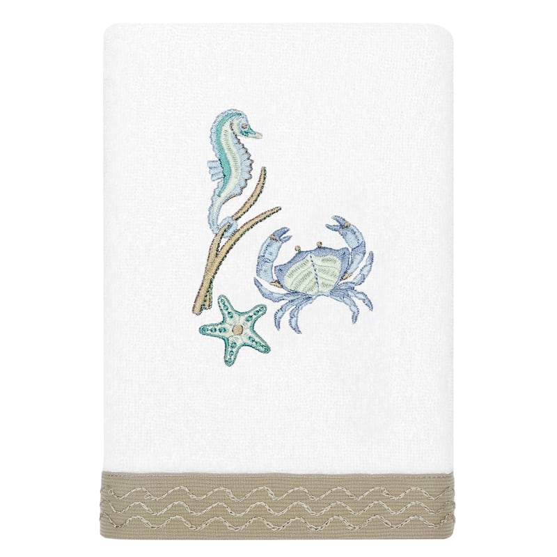 Authentic Hotel and Spa Turkish Cotton Aaron 4PC Embellished Towel Set