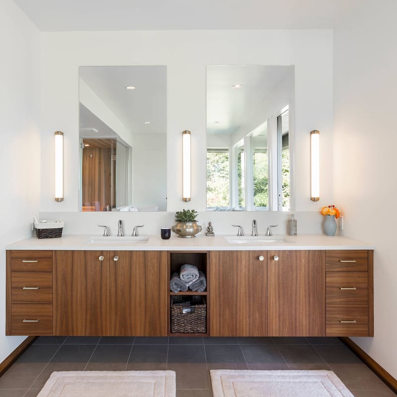 WOWOW Elegant Dual-Handle Bathroom Sink Faucet