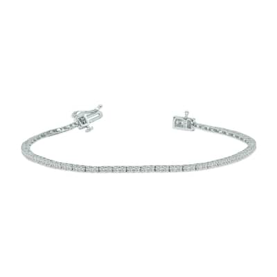 Marquee 1 Carat TW Lab Grown Diamond Tennis Bracelet in 14K White Gold