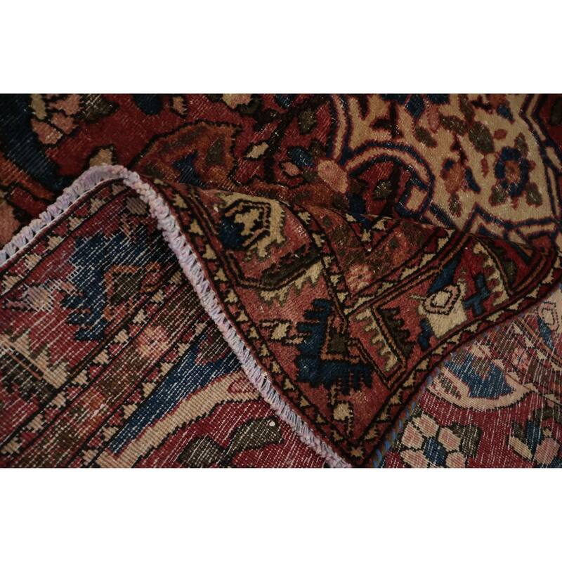 Hand Knotted Oriental 100% Wool Carpet Traditional Floral Oranges & Rust Bakhtiari Area Rug - 6' 4'' X 4' 10''