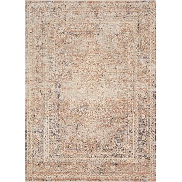 slide 2 of 3, Alexander Home Artysan Vintage Distressed Oriental Area Rug 5'-7" x 5'-7" Round - Round