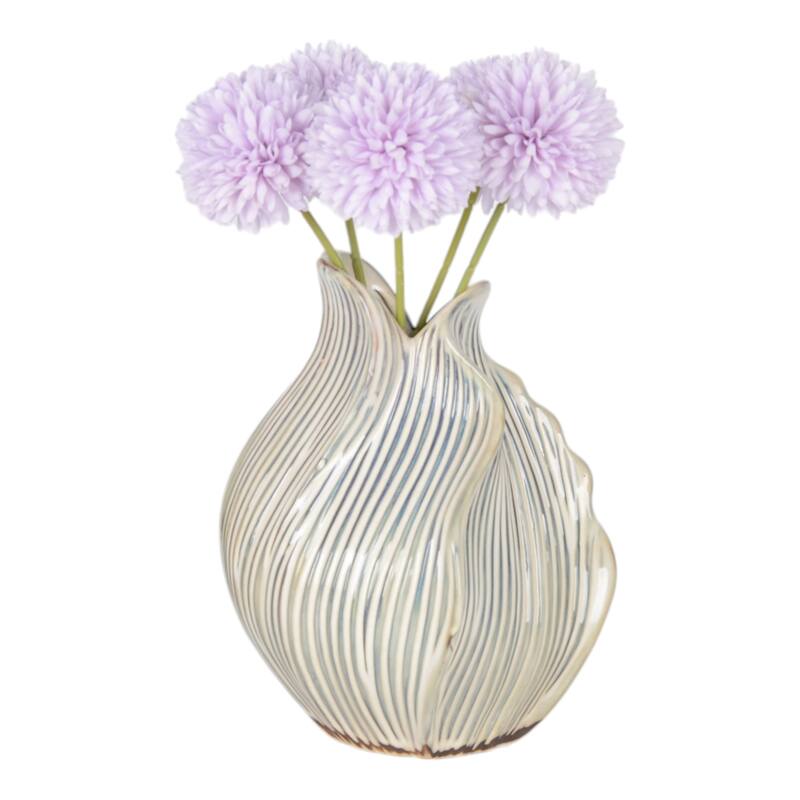 Ceramic Decorative Vase Handcrafted Unique Sculptural Curved Design