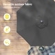 preview thumbnail 20 of 57, BONOSUKI LED Patio 9Ft Market Umbrella,Outside Deck Table Umbrella