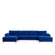 preview thumbnail 24 of 68, Modern XL Velvet Upholstery U-shaped Sectional Sofa