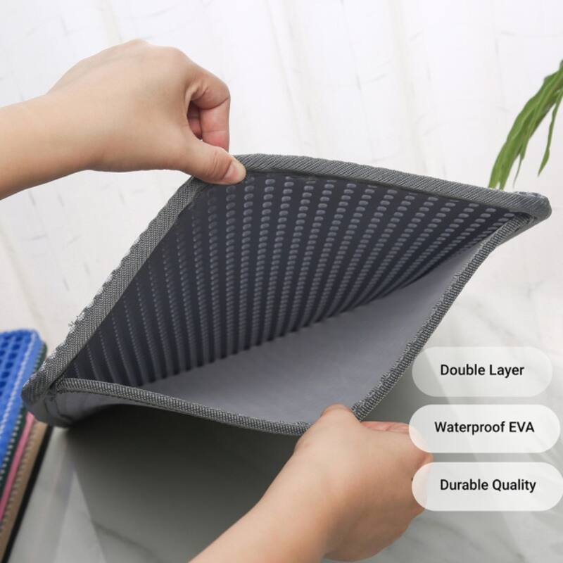 Cat Litter Mat Kitty Litter Trapping Mat Double Layer Mats