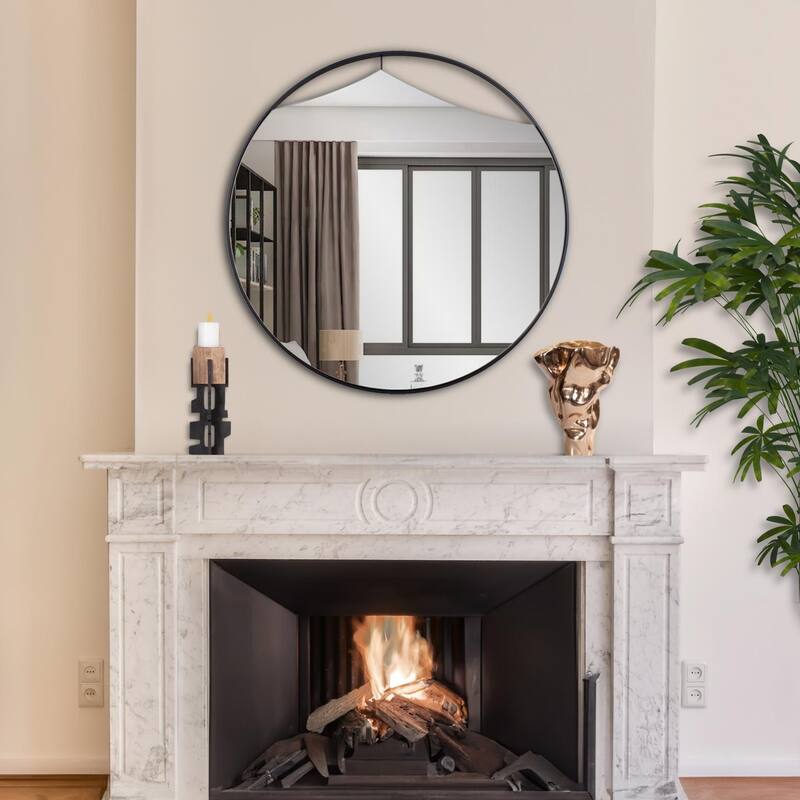 Turanto Round Mirror - 32H x 32W x 1D