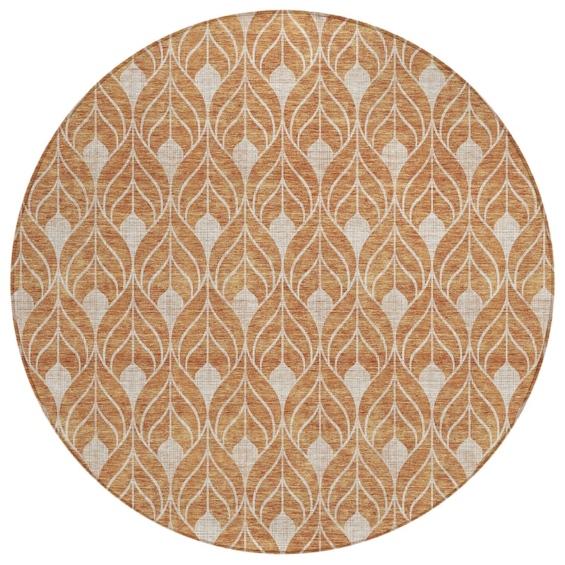 HomeRoots Geometric Transitional Rectangle Outdoor Rug