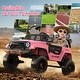 preview thumbnail 26 of 34, EROMMY 24V 2-Seater Ride-On Truck for Kids, 4WD Electric Car with Remote, Lights & Music