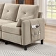 preview thumbnail 10 of 49, 77.36" L Shaped Sectional Sofa with Side Storage Pocket and Reversible Ottoman