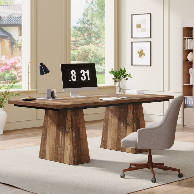 63 Inches Modern Executive Computer Desk
