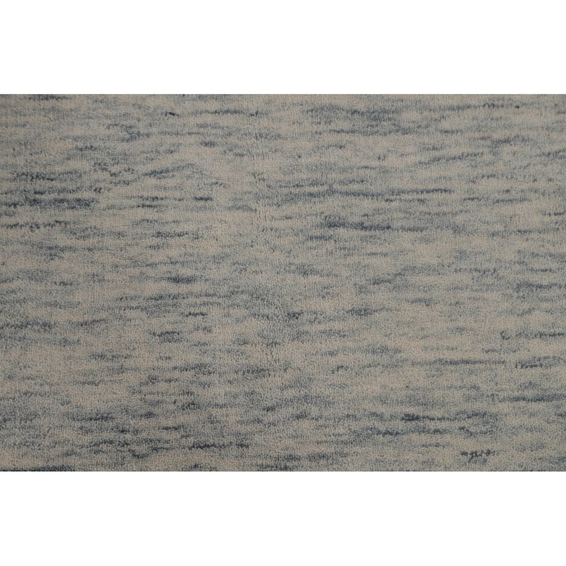 Tribal Beige Gabbeh Area Rug Hand-Knotted Wool Carpet - 9'0"x 11'7"