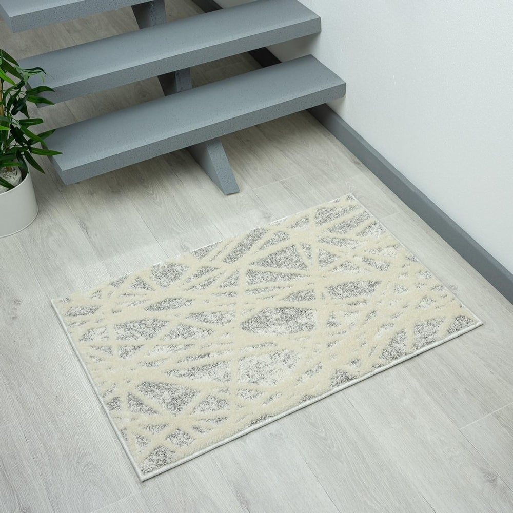 Luxe Weavers Geometric Abstract Lines Area Rug