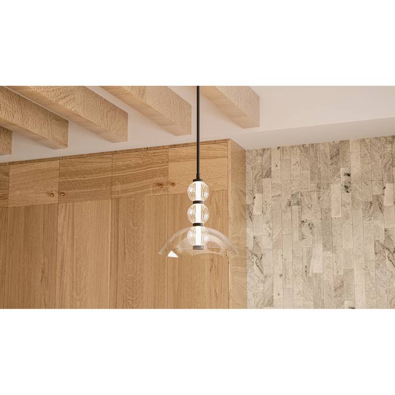 Elway Integrated LED Matte Black Pendant