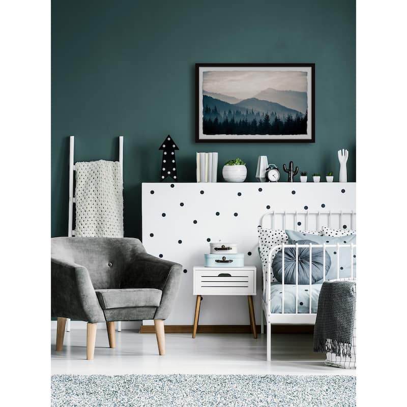 'Forest Morning View' Framed Painting Print