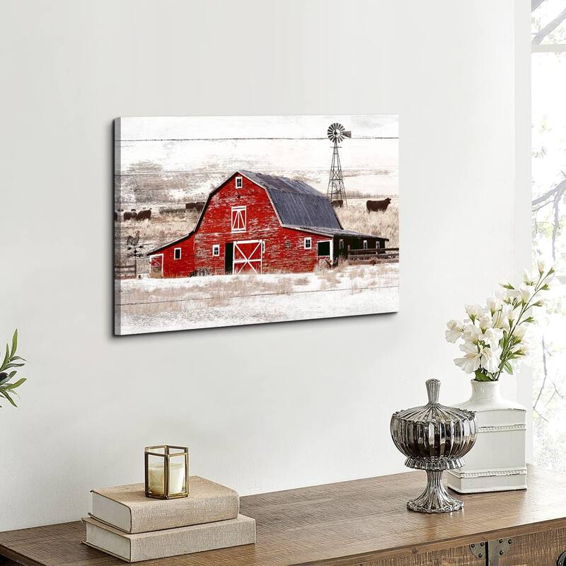 Barn Wall Art Country Red Barn Pictures Wall Decor