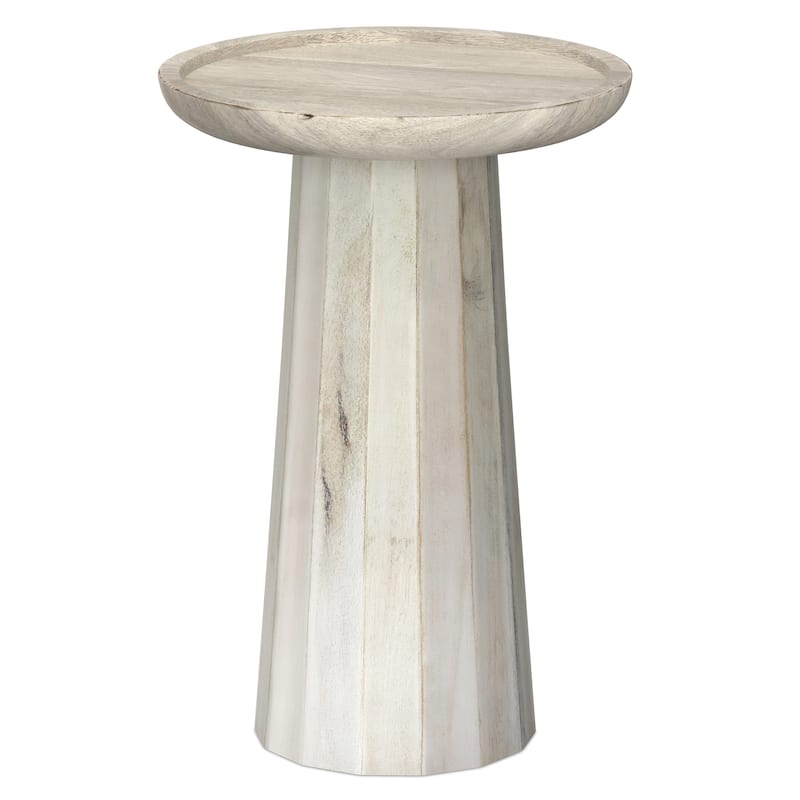 WYNDENHALL Kimball SOLID WOOD 13 inch Wide Round Contemporary Wooden Accent Table