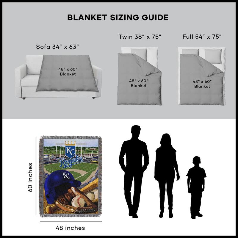 MLB Woven Tapestry Throw Blanket