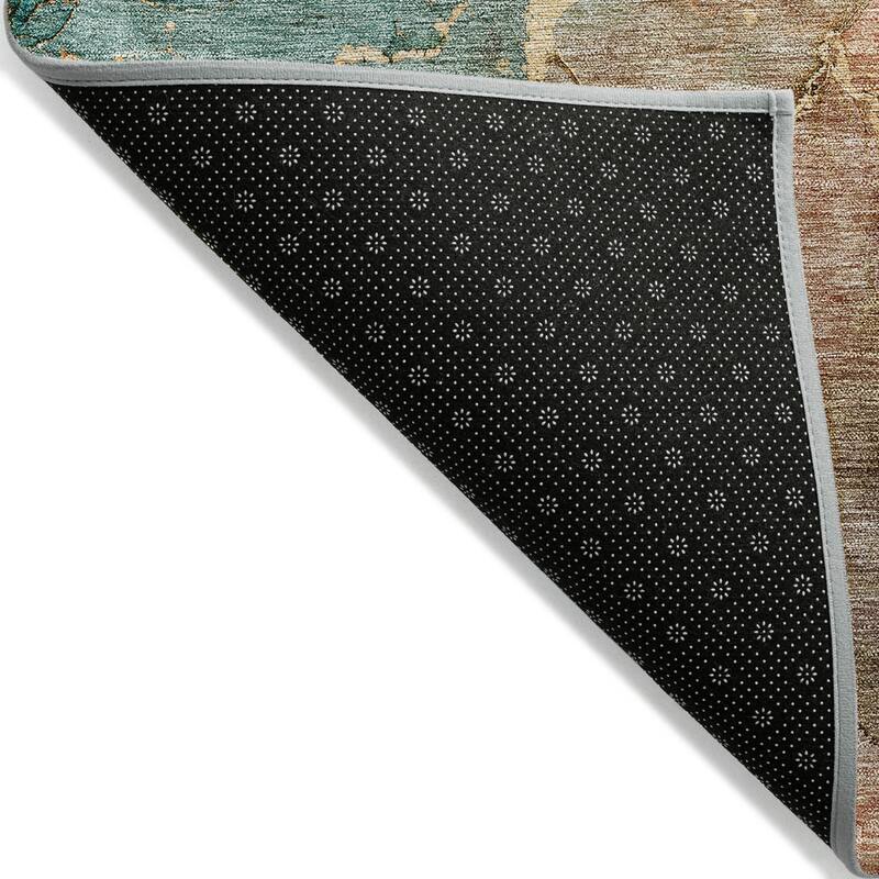 HomeRoots Abstract Transitional Rectangle Outdoor Rug