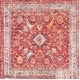 preview thumbnail 15 of 23, SAFAVIEH Bristol Hetty Vintage Boho Oriental Polyester Rug 7' x 7' Square - Rose/Light Grey