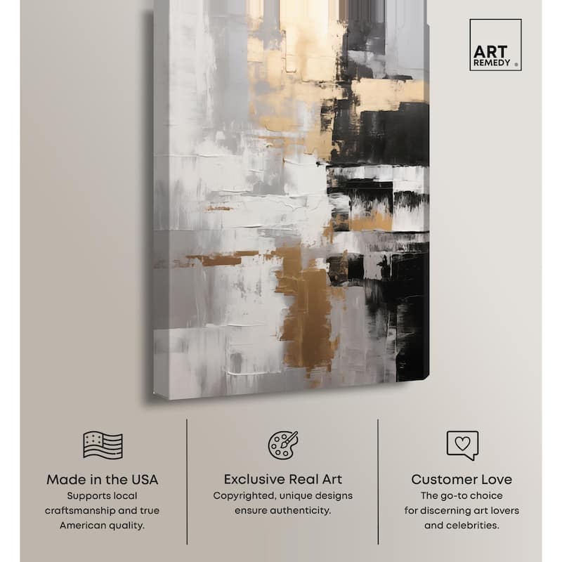 Nocturnal Alloy Canvas by Art Remedy, Gallery Wrapped