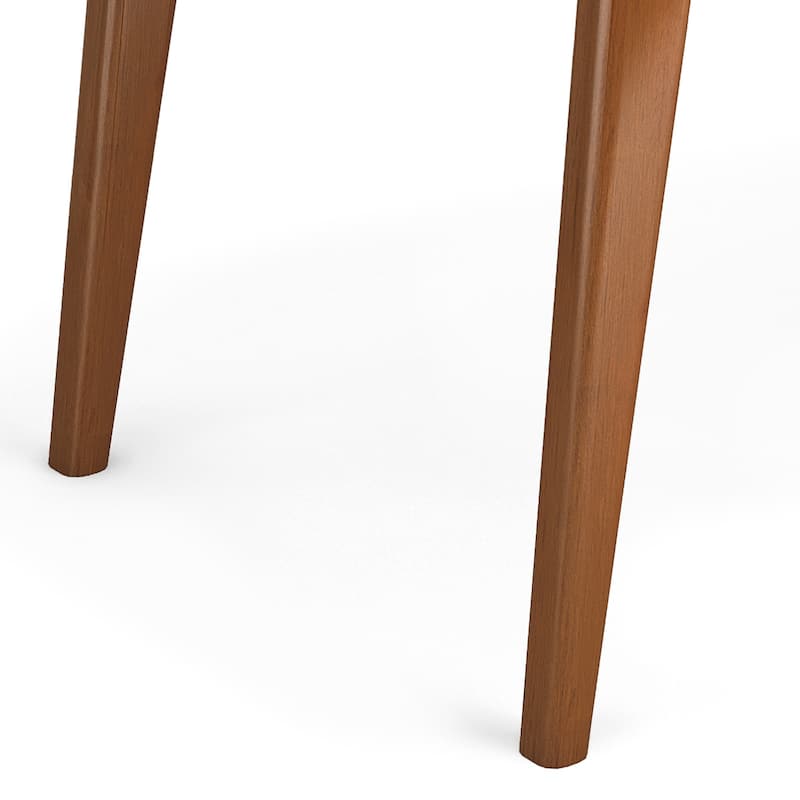 WYNDENHALL Tierney SOLID WOOD 66 inch Wide Rectangle Mid Century Modern Dining Table - 66 W x 40 D x 30 H