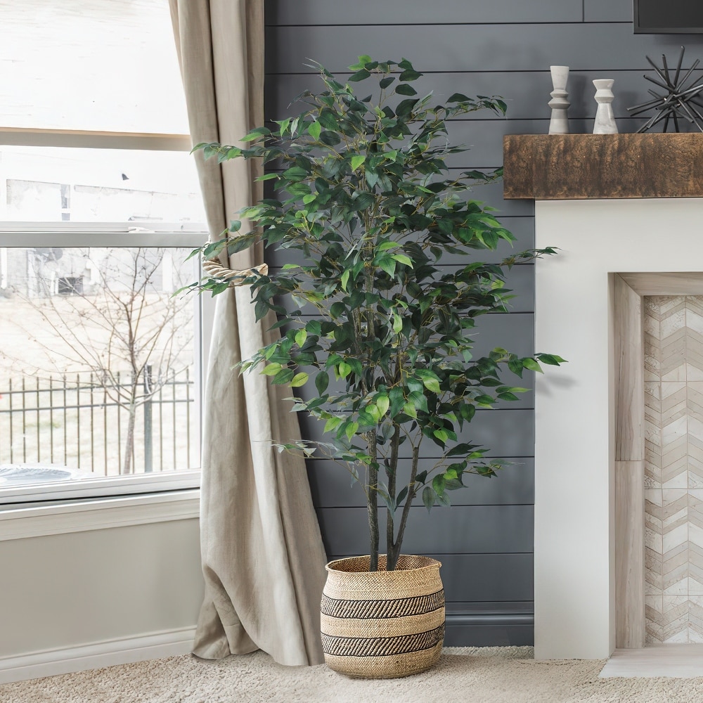 Nearly Natural 50in. Giant Boston Fern Artificial Plant in Hanging Cone