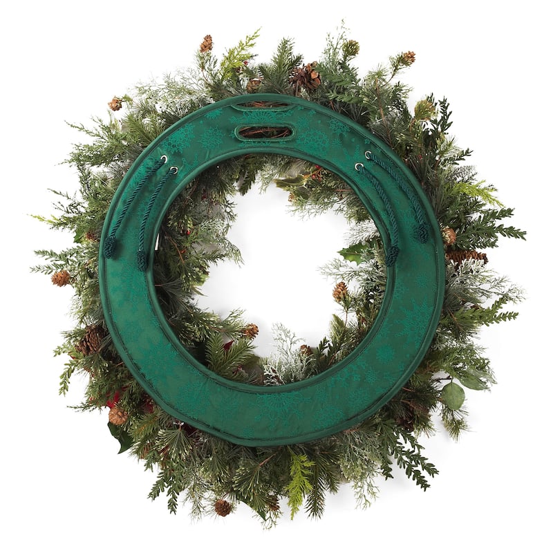 24 in Wreath Door Saver Protective Pad - Green